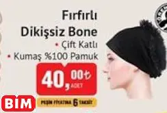 FIRFIRLI DİKİŞSİZ BONE FIRFIRLI DİKİŞSİZ BONE